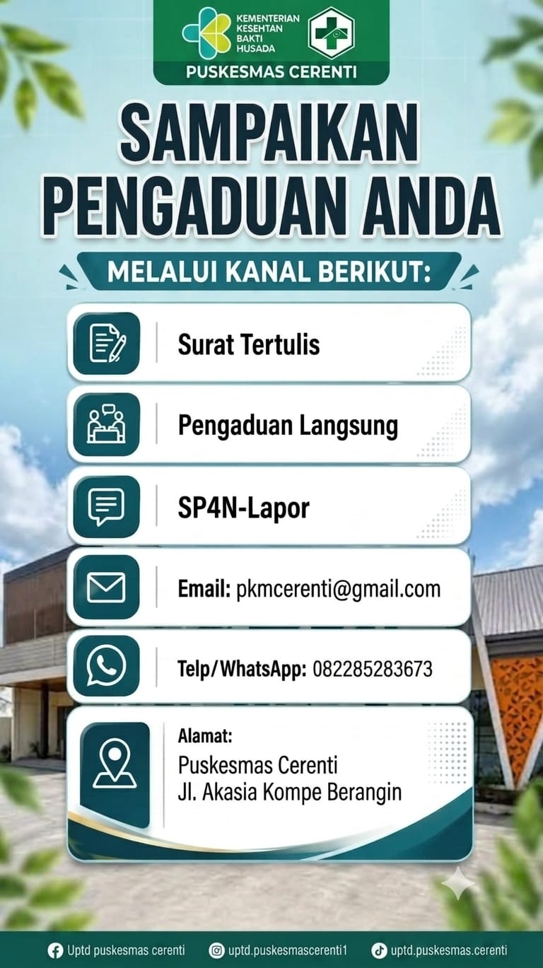 MEKANISME KONSULTASI DAN PENGADUAN PUSKESMAS CERENTI